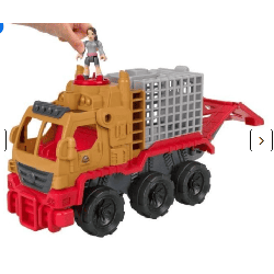 Pack avec camion de capture + dinosaure
