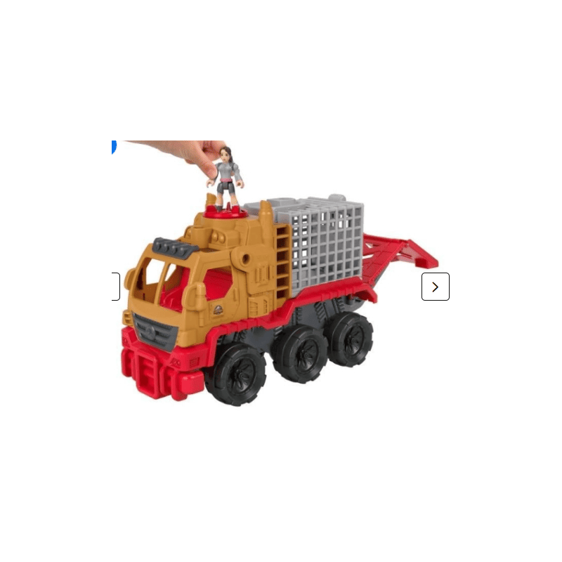 Pack avec camion de capture + dinosaure
